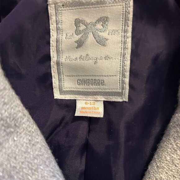 Gymboree 6-12 Month Girls Grey with Metallic Silver Threading - Picture 4 of 7